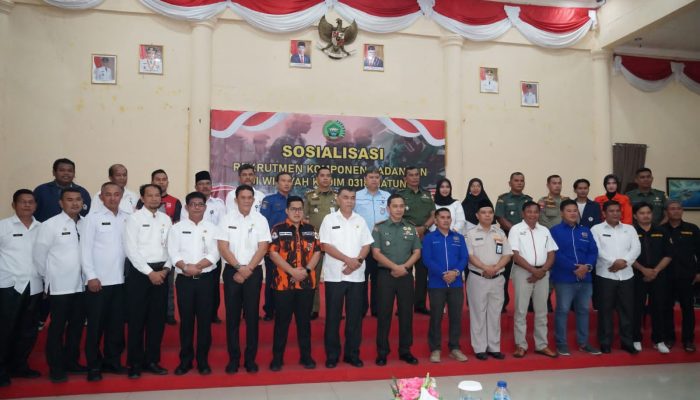 Kodim 0318/Natuna Sosialisasi Rekrutmen Personil Komponen Cadangan Di Natuna