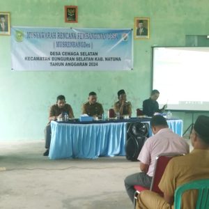Musrenbangdes Cemaga Selatan Sepakati RKPDes Sesuai Kebijakan Pemerintah Selama Satu Tahun