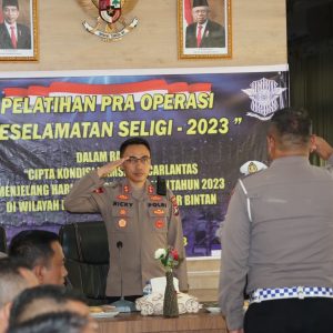 Jelang Operasi Keselamatan Seligi 2023, Kapolres Bintan Buka LatPraops