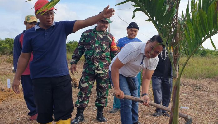 PWI Bintan Bersama Kodim 0315 Tanjungpinang dan PT. SBP Tanam 1.000 Pohon Di Lintas Barat