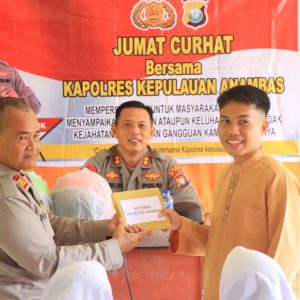 Jumat Curhat, Kapolres Anambas Sambangi SMA Negeri 1 Siantan