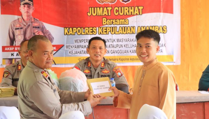 Jumat Curhat, Kapolres Anambas Sambangi SMA Negeri 1 Siantan