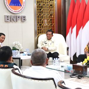 Tangani Banjir Rob Natuna dan Bintan, Gubernur Ansar Temui Kepala BNPB RI