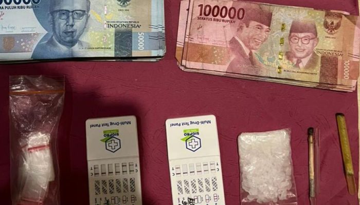 Polres Kepulauan Anambas Amankan Sabu 8,60 Gram Dan 2 Penyalahgunaa Narkotika