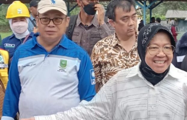 Ketua DPRD Natuna Sambut Kedatangan Kemensos RI Tinjau Korban Tanah Longsor Serasan