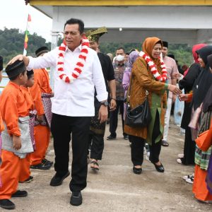 Gubernur Ansar Serahkan Bantuan RT, RW di Kecamatan Senayang Lingga