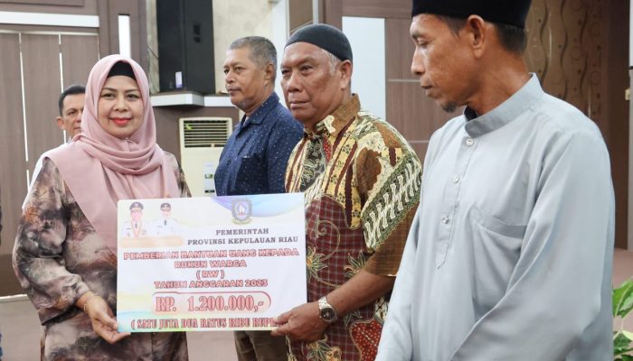 Gubernur Ansar Serahkan Bantuan Insentif Berbagai Komponem Masyarakat di Kabupaten Karimun