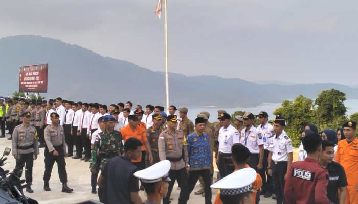 Polres Kepulauan Anambas Laksanakan Apel Gelar Pasukan Operasi Ketupat Seligi 2023 Dan Pemusnahan Barang Bukti