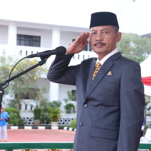 Hari Pertama Kerja, Sekdaprov Adi Pimpin Apel Gabungan Disejalankan Peringatan Hari Otda