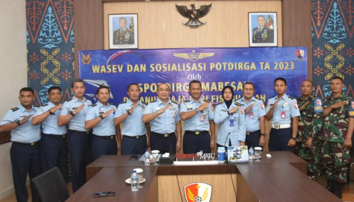 Tim Spotdirga Mabesau Kunjungi Lanud Raja Haji Fisabilillah Tanjungpinang