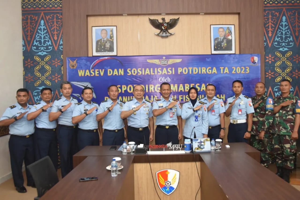 Tim Spotdirga Mabesau Kunjungi Lanud Raja Haji Fisabilillah Tanjungpinang