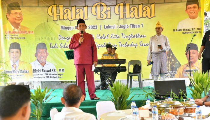 Gubernur Ansar Hadiri Halal Bi Halal  Bersama Masyarakat Tiban Kota Batam