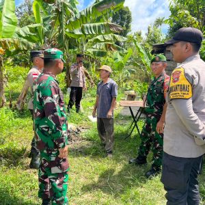 Polsek Dan Koramil Siantan Laksanakan Patroli Gabungan Cegah Karhutla