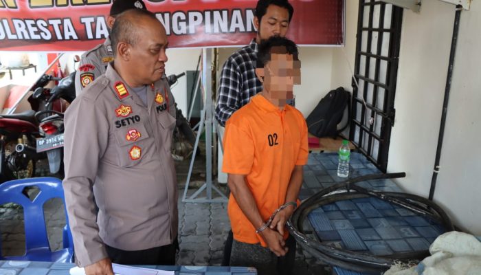 Polsek Kota Bekuk Pelaku Pencurian Kabel 4 Genset Seberat 51 Kg