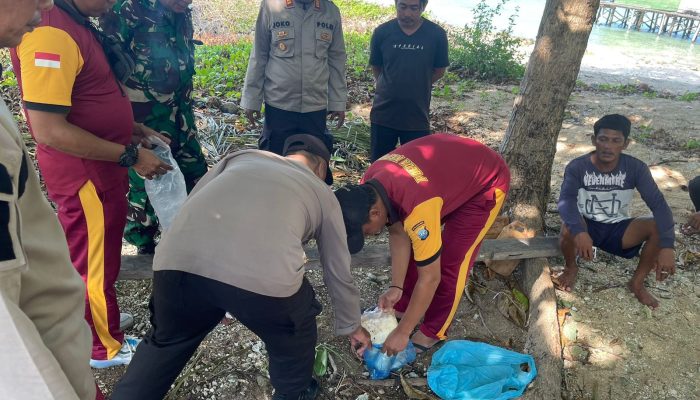3 Buah Paket Diduga Kokain Ditemukan di Pulau Peneson Desa Air Biru Jemaja