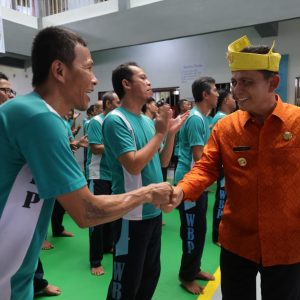 Menkumham RI Kunjungi Warga Binaan Lapas Narkotika Kelas II Tanjungpinang