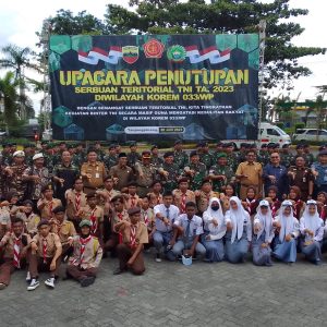 Serter TNI 2023 Ditutup, Renovasi 10 RTLH Hingga Semenisasi Jalan