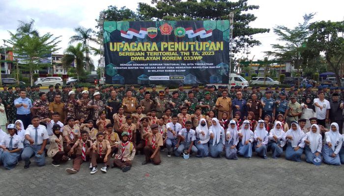Serter TNI 2023 Ditutup, Renovasi 10 RTLH Hingga Semenisasi Jalan