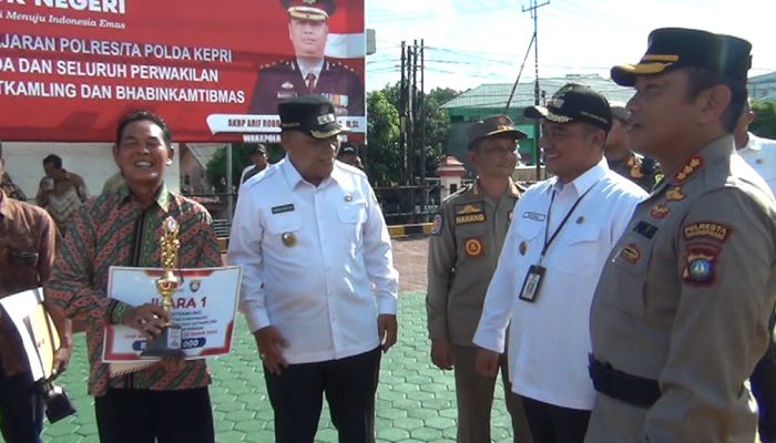Kecamatan Tanjungpinang Timur Rebut Juara 1 Lomba Siskamling Polresta Tanjungpinang