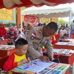 Pelajar SDN 003 Bintan Timur Juara Lomba Mewarnai Yang Digelar Polres Bintan