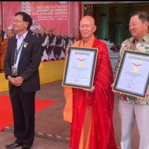 Raih MURI, Pagoda Sata-Sahasra Budha Diresmikan Dirjen Bimas Budha Kemenag RI