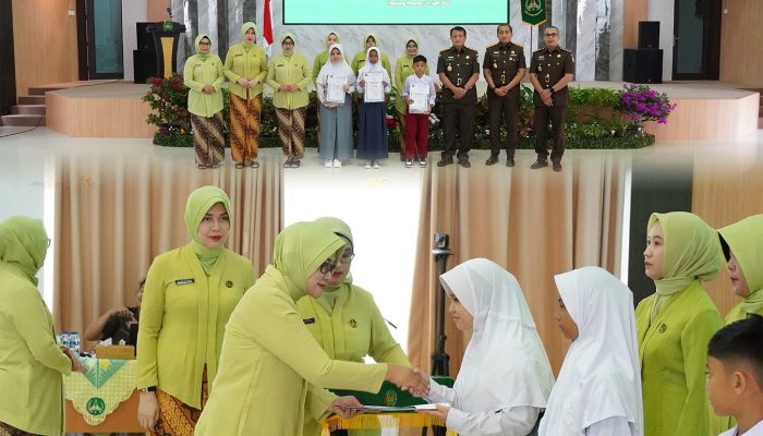 HUT IAD Ke-XXIII, Putra Putri Pegawai/Honorer Kejati Kepri Terima Santunan Pendidikan