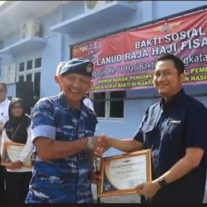 Peringati Hari Bakti TNI AU Ke-76, Lanud RHF Laksanakan Bakti Sosial