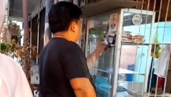 Kedai Kopi Pun Jadi Sasaran Pemasangan APK Caleg