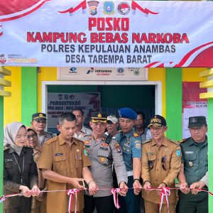 Cegah Peredaran Narkoba, Polres Kepulauan Anambas Dirikan Kampung Bebas Narkoba
