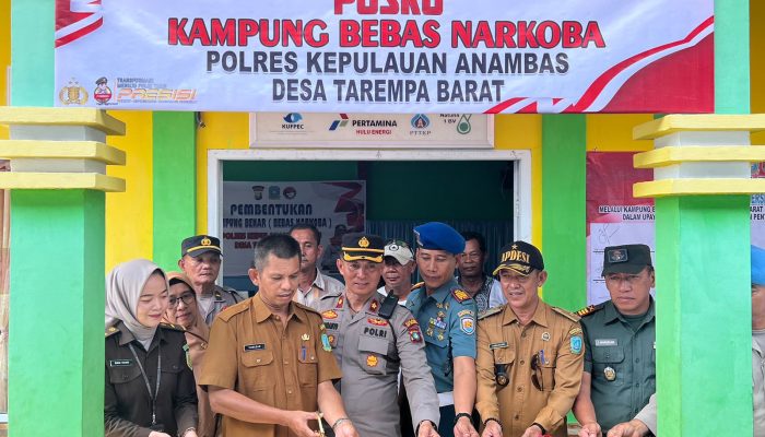 Cegah Peredaran Narkoba, Polres Kepulauan Anambas Dirikan Kampung Bebas Narkoba