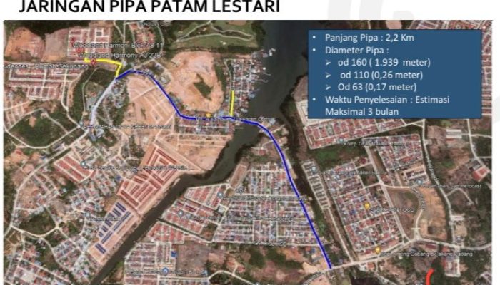 BU SPAM BP Batam Bangun Jaringan Baru di Daerah Saguba dan Tiban