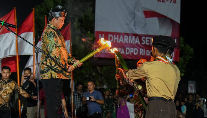 Malam Taptu dan Pawai Obor di Pantai Piwang Natuna Dilepas Mendagri RI Tito Karnavian