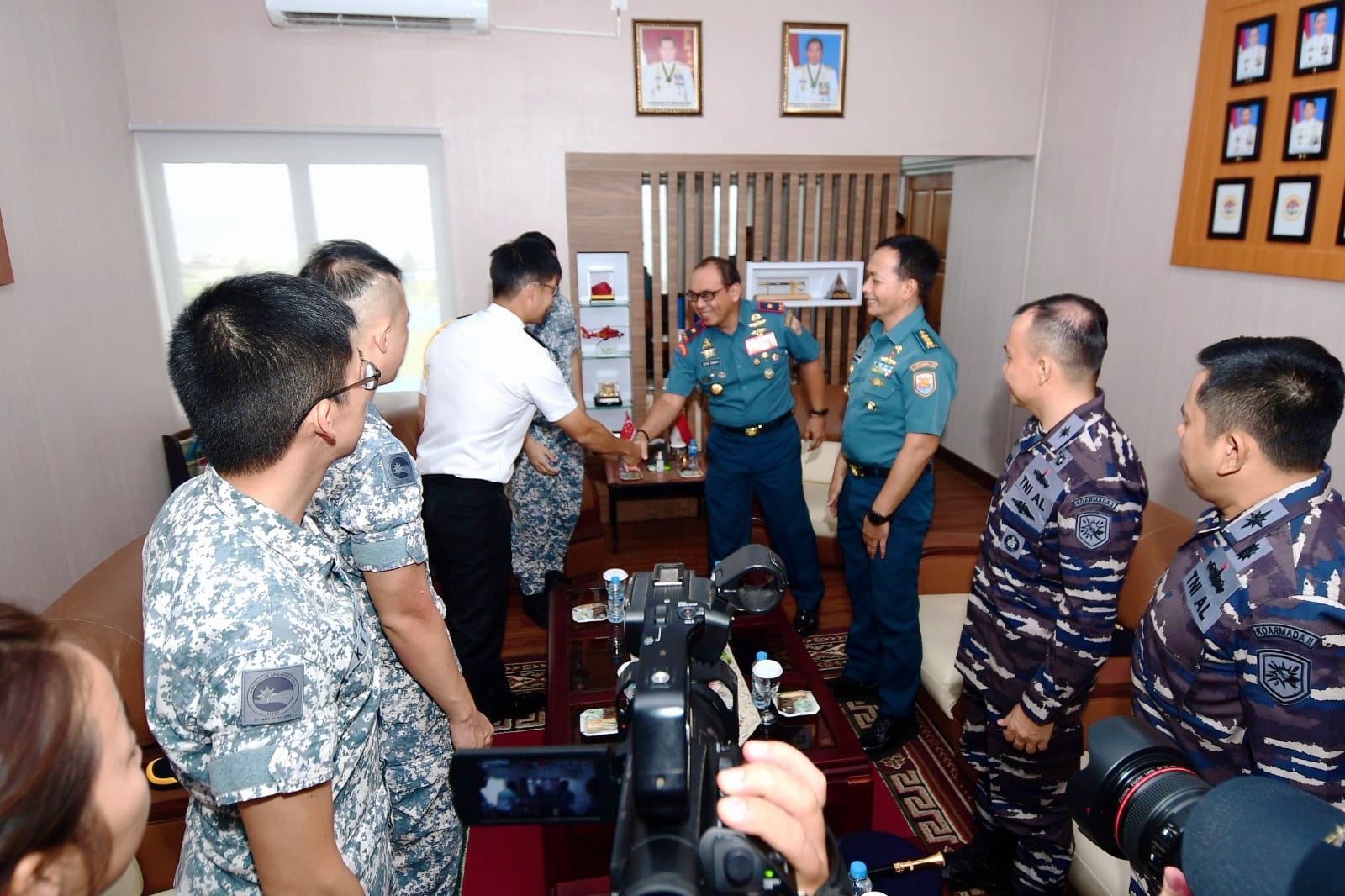 Lantamal IV Batam Terima Kunjungan Delegasi Latma Eagle Indopura Ke-27