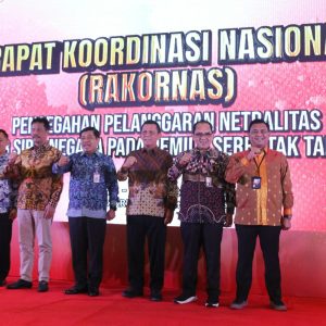 Gubernur Ansar Hadiri Rakornas Pencegahan Pelanggaran Netralitas ASN Pada Pemilu 2024