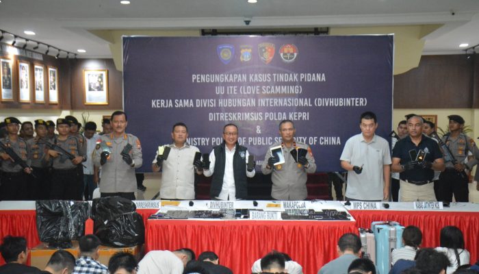 Polda Kepri Amankan 88 Tersangka Love Scams WNA Tiongkok