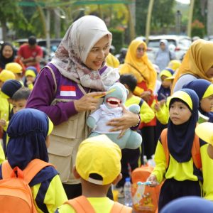Ratusan Siswa RA di Tanjungpinang Praktek Gosok Gigi Dan Senam Anak Sholeh