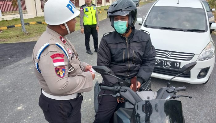 Operasi Zebra Seligi, Propam Polres Bintan Periksa Kelengkapan Kendaraan Personil