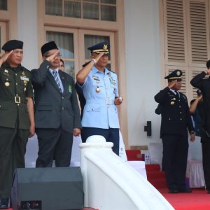 Danlanud RHF Tanjungpinang Hadiri Upacara Hari Perhubungan Nasional Tahun 2023