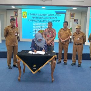 Wako Rahma Terima Penyerahan Aset PSU dari Pengembang Perumahan dan Pertokoan