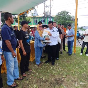 Gubernur Ansar Serahkan Bantuan Pangan Cadangan Beras di Sagulung dan Lubuk Baja Batam