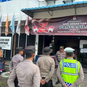 Satgas Polresta Tanjungpinang Amankan Kantor KPU Tanjungpinang 24 Jam Non Stop 