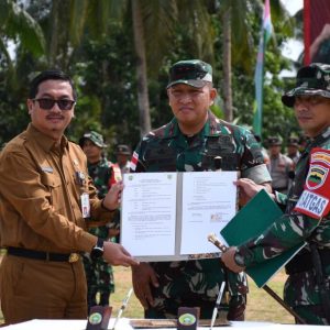 Sekda Natuna Hadiri Upacara Penutupan TMMD Ke – 118 Tahun 2023