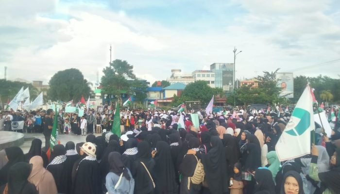 Masyarakat Peduli Palestina Gelar Orasi Di Pelataran Tugu Sirih Tanjungpinang