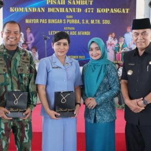 Pisah Sambut Komandan Denhanud 477 Kospagat, Bupati Natuna : Sinergi Membangun Natuna