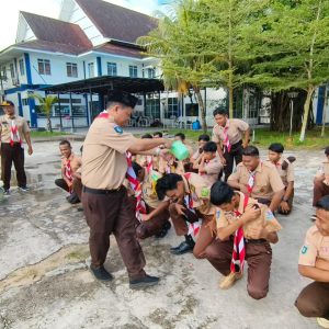 45 Anggota Saka Adhiyasta Pemilu Kota Tanjungpinang Dikukuhkan