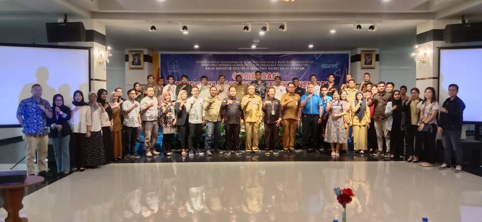 Balmon Batam dan Diskominfo Kepri Gelar Sosialisasi Penggunaan Frekuensi Radio Efektif dan Aman