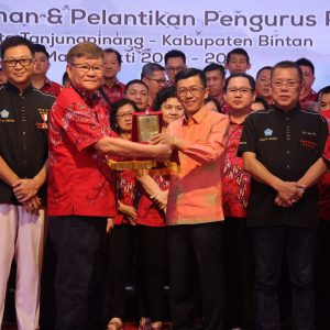 Hadiri Pelantikan Pengurus PSMTI Tanjungpinang – Bintan, Hasan Himbau Jaga Toleransi Beragama