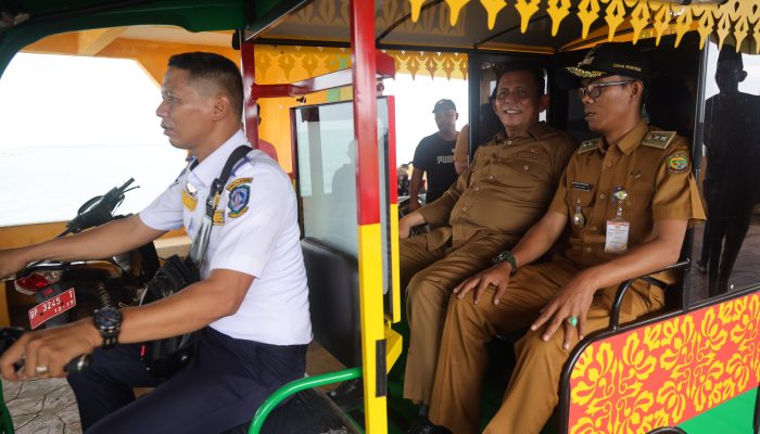 11 Unit Motor Listrik Gantikan Bentor di Pulau Penyengat, Ansar : Nyaman Bagi Wisatawan