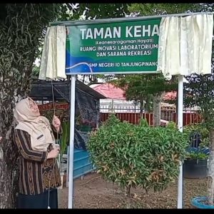 Taman Kehati SMPN 10 Tanjungpinang, Sebagai Tempat Edukasi Peserta Didik