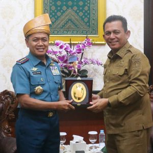 Gubernur Ansar Silaturahmi dengan Pangkogabwilhan I Laksdya TNI Agus Hariadi